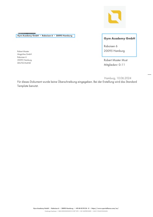 Invoice Preview - Fixed Elements