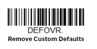 Barcode Remove custom defaults