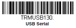 Barcode USB serial emulation