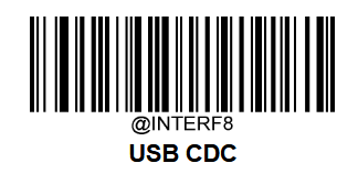 Código de barras USB CDC